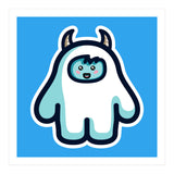 Kawaii Cute Abominable Snowman Yeti (Print Only) thumbnail
