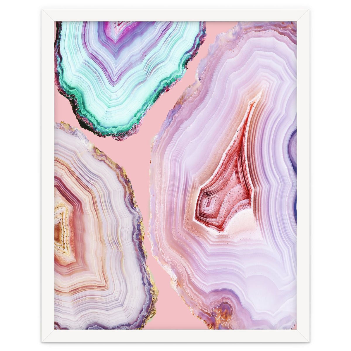 Mineral Agates #Glam collection