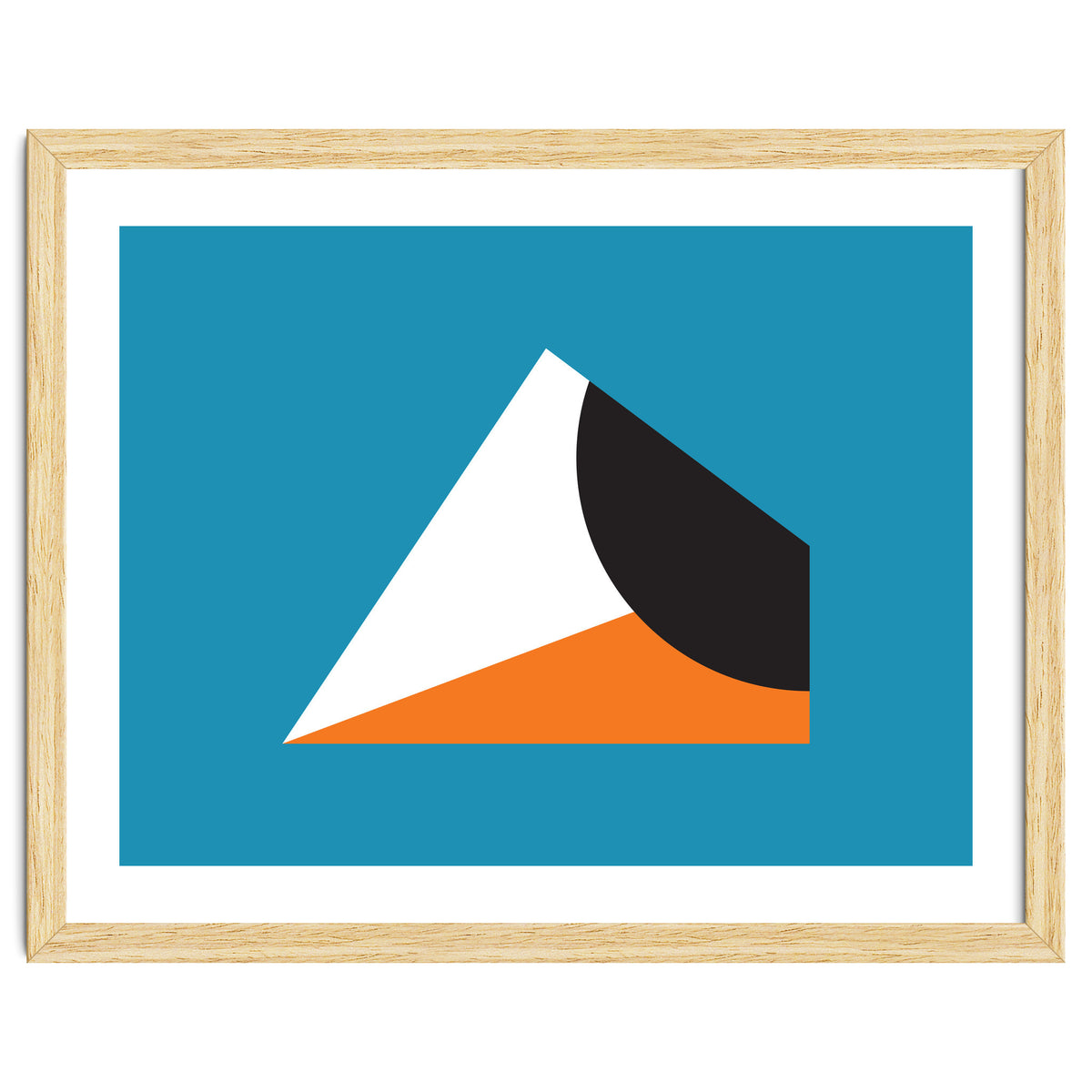 Geometric Shapes No. 16 - blue & orange