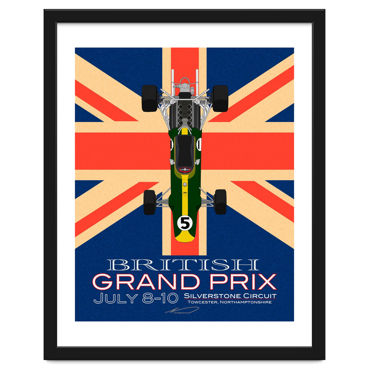 British Grand Prix poster