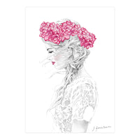 Pink Hydrangea Girl (Print Only)
