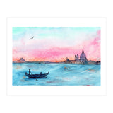 Sunset in Venice || watercolor (Print Only) thumbnail