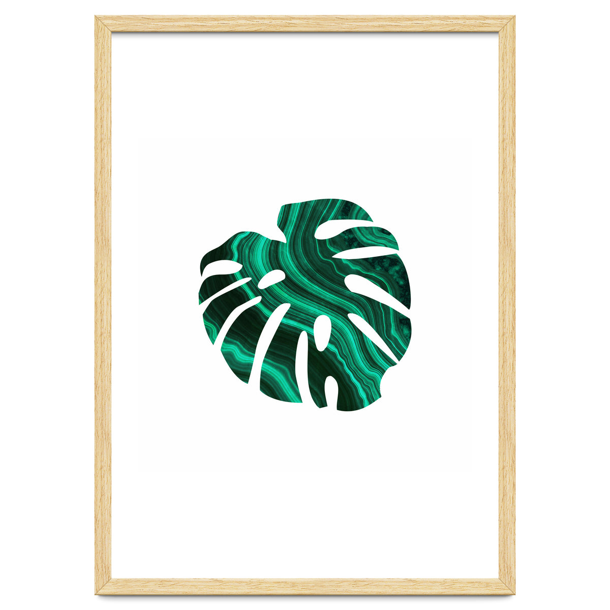 Green Marble Leaf I