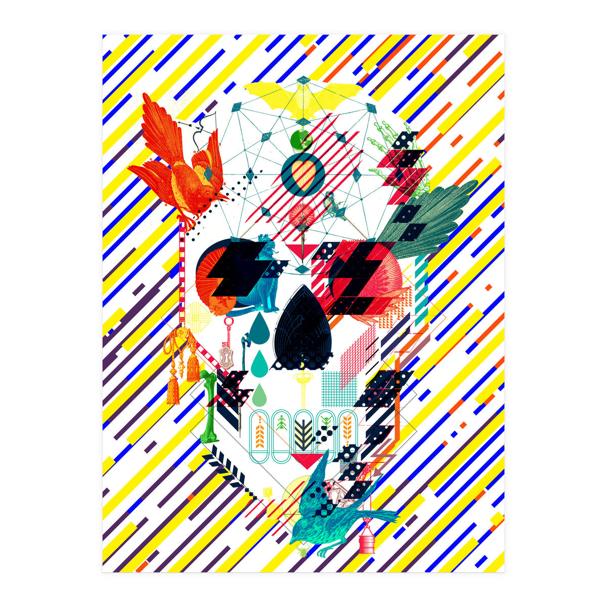 Abstract Skull (Print Only)