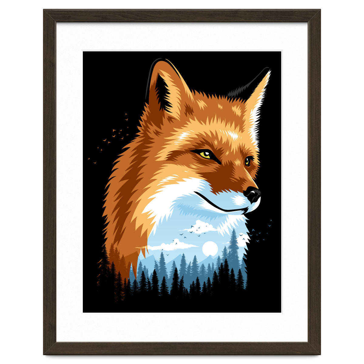 Fox Colors Forest