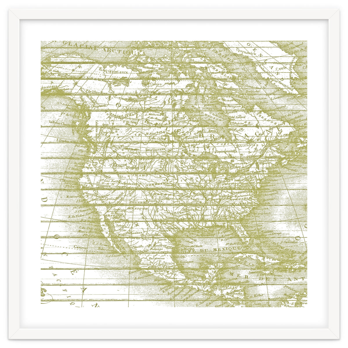 Vintage America`s Map