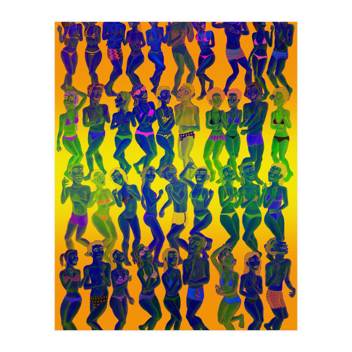 Bailando En La Playa 1 (Print Only)