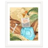 Keep Palm & Carry On Wall Art | Tropical Beach Bikini Fashion Travel Chai thumbnail