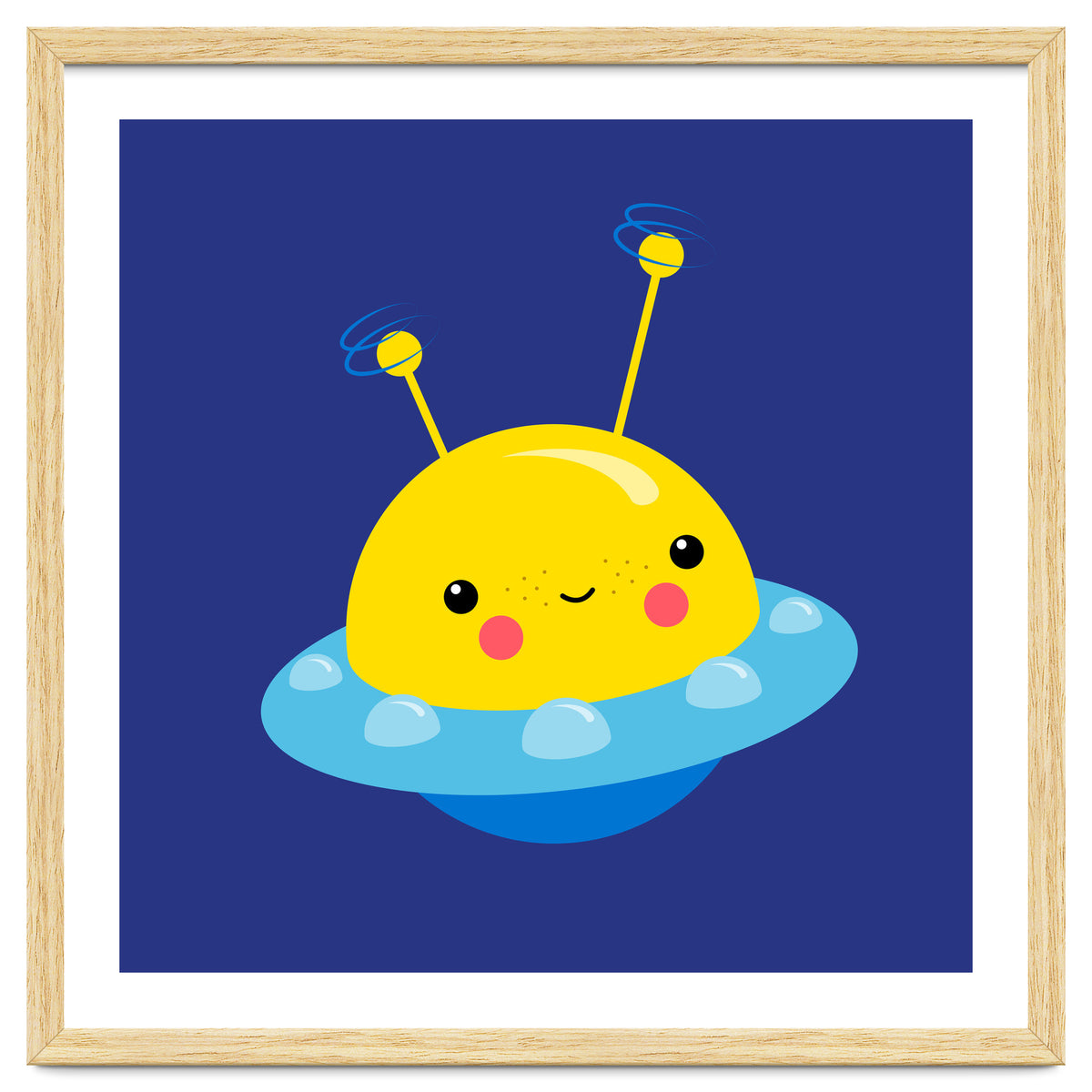 Nursery Picture Kawaii UFO