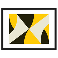 Geometric Shapes No. 4 - yellow, black & white