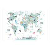 Animal World Map (Print Only) thumbnail