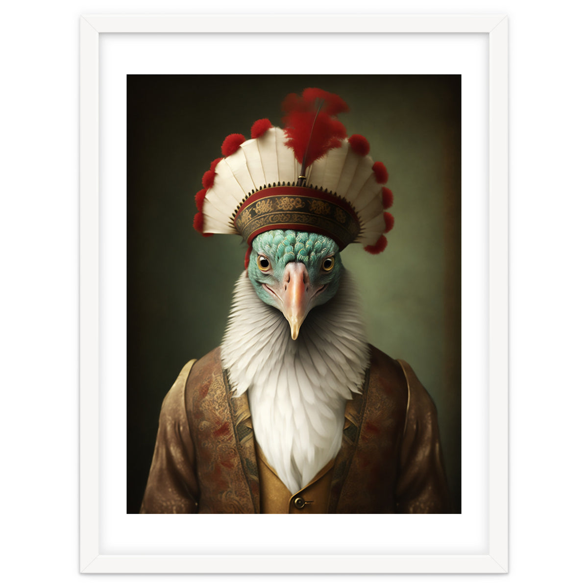 Turkey Designer Fashion Realistic Portrait Painting