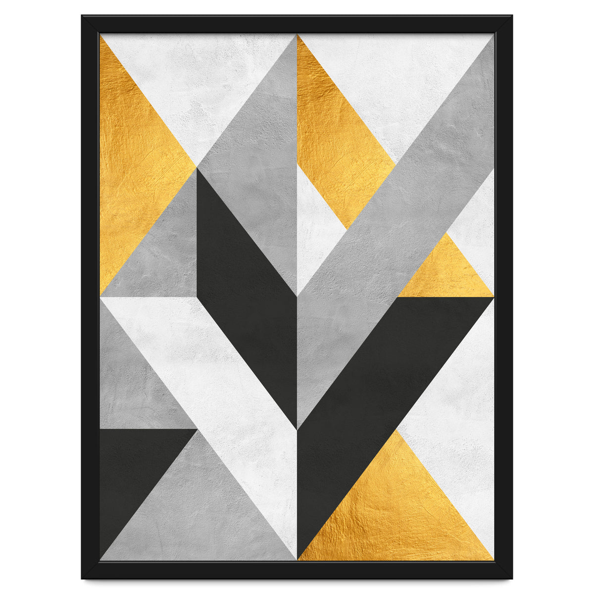 Gray and Gold Composition III