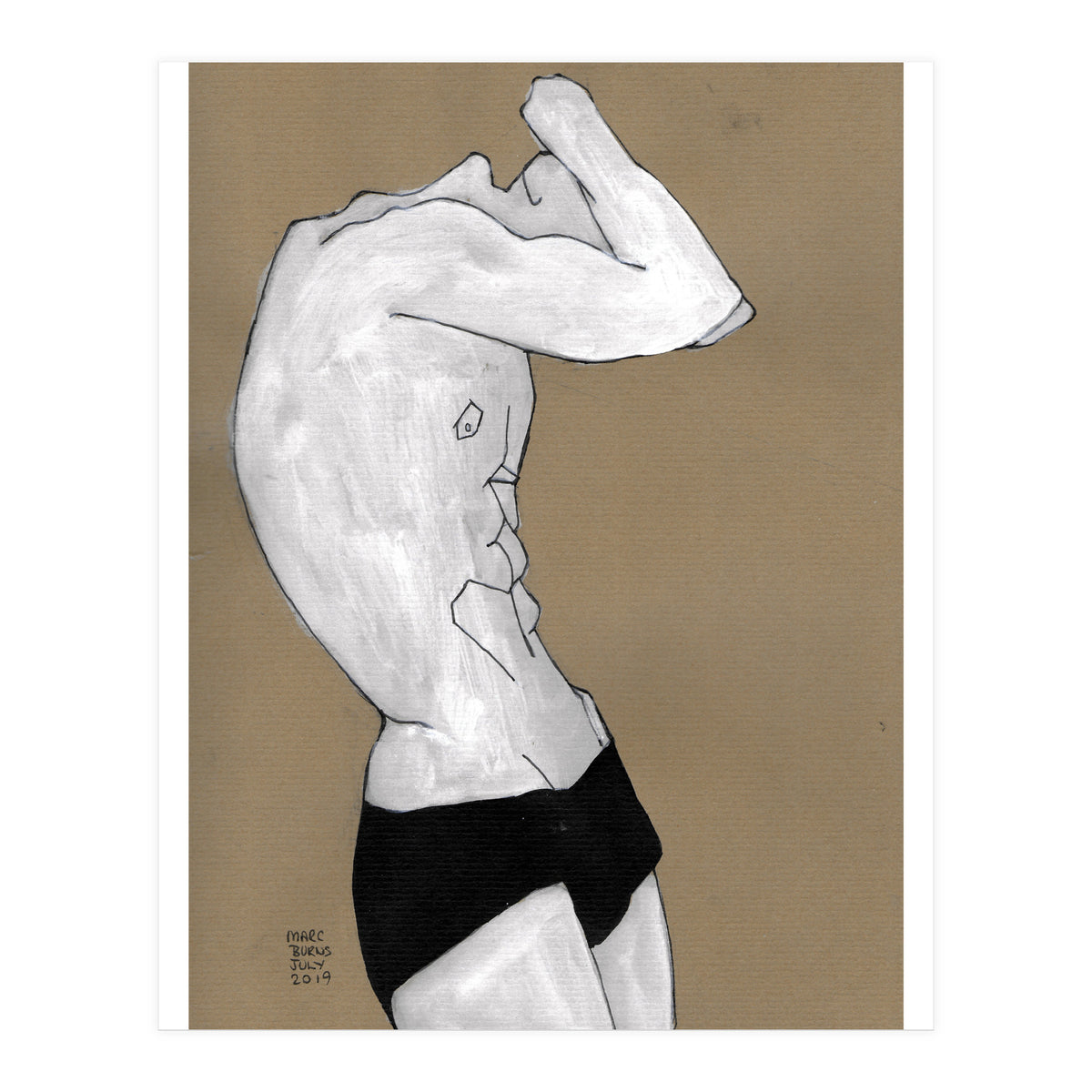 Untitled #41 - Man in black shorts (Print Only)