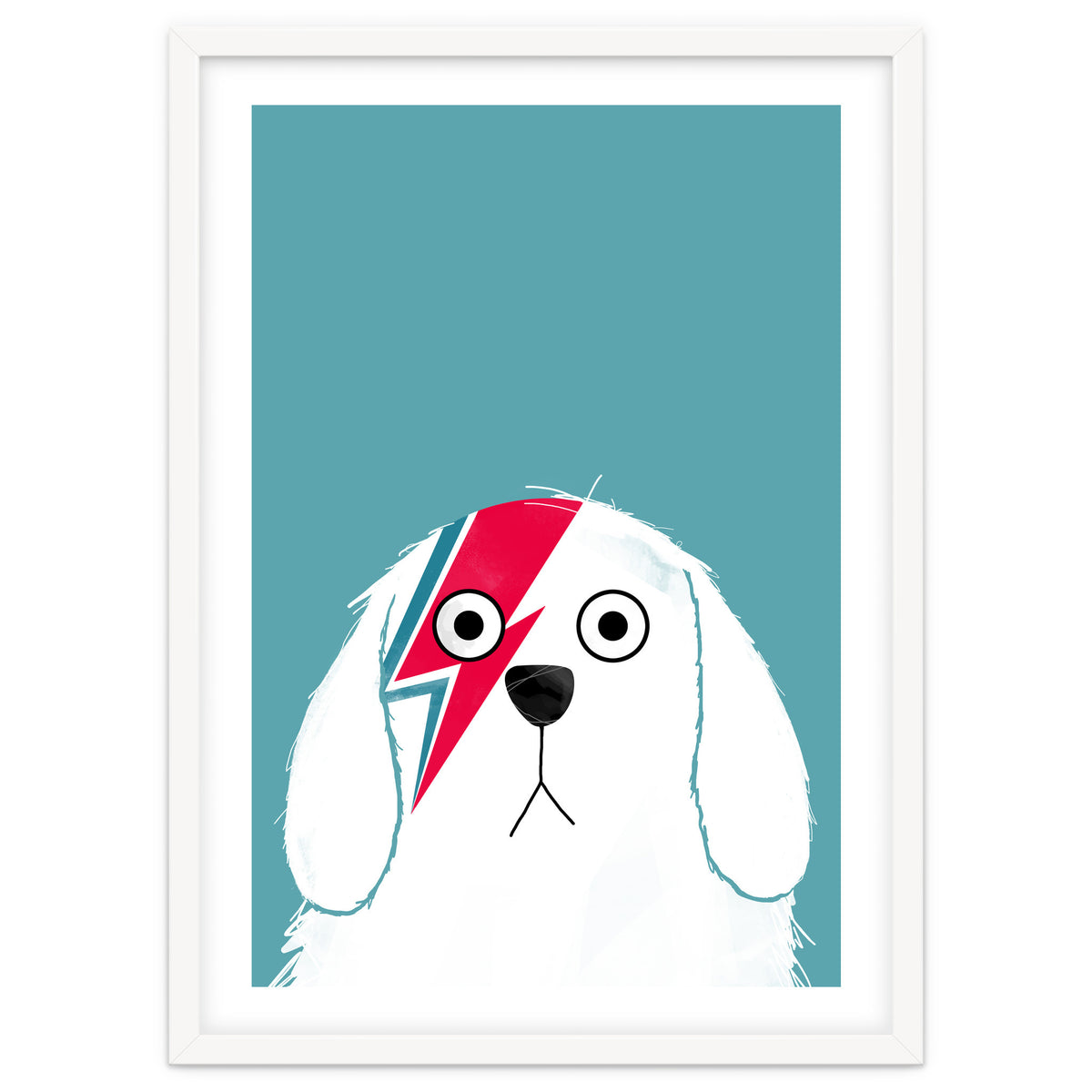 Doozal Dog Bowie White
