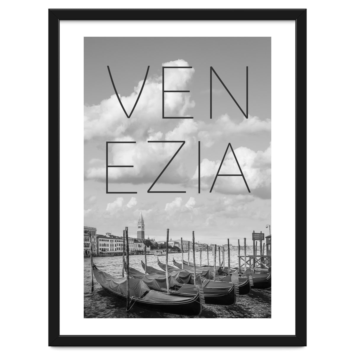 VENICE Grand Canal and St Mark's Campanile | Text & Skyline