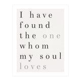 The One My Soul Loves, White (Print Only) thumbnail