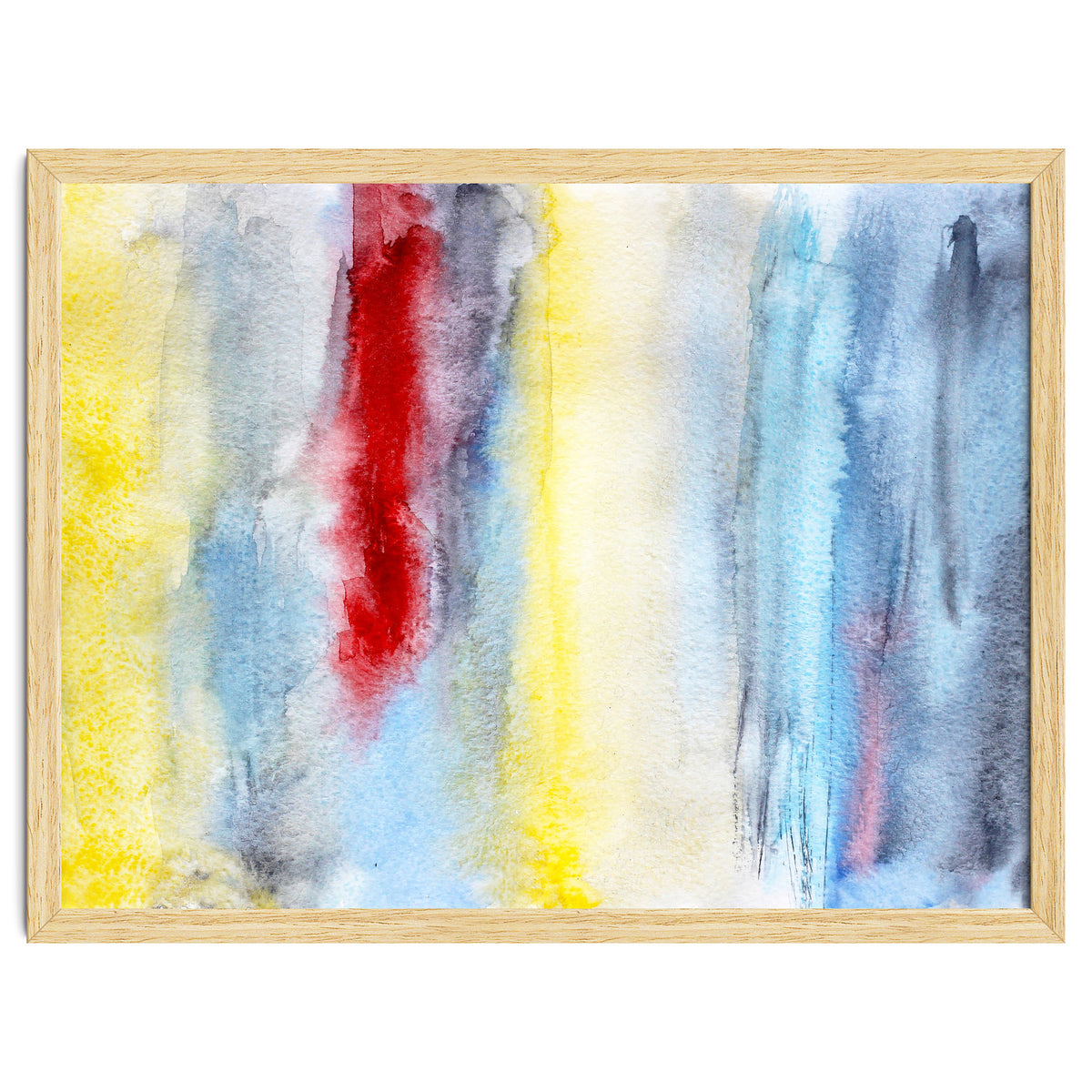 Touch of red || abstract watercolor