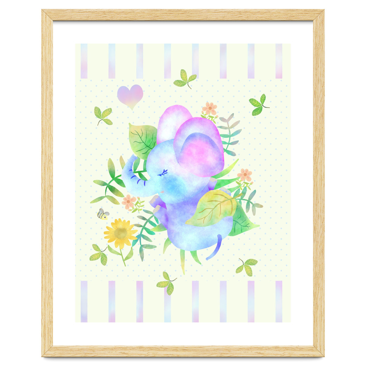 Sleeping baby elephant