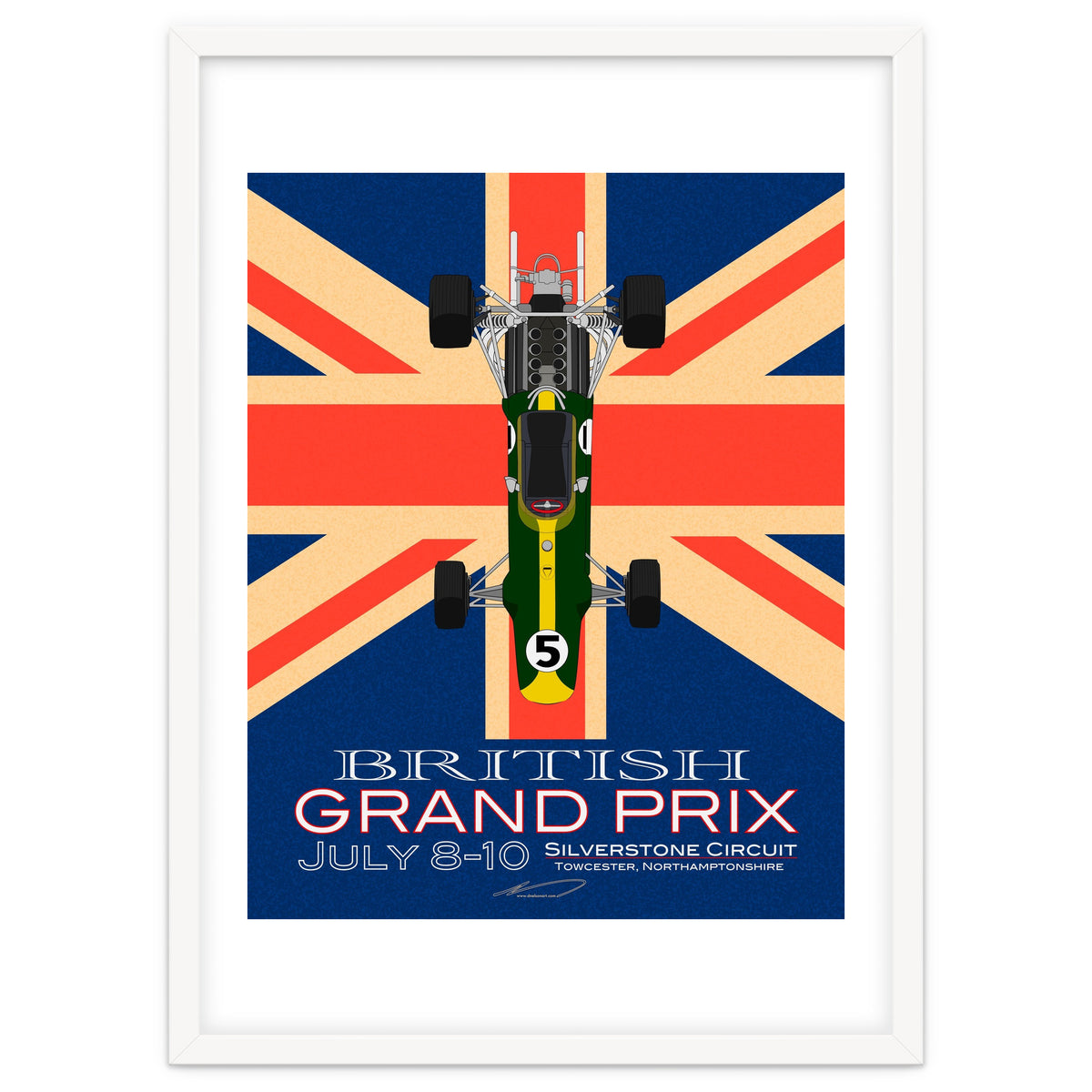 British Grand Prix poster