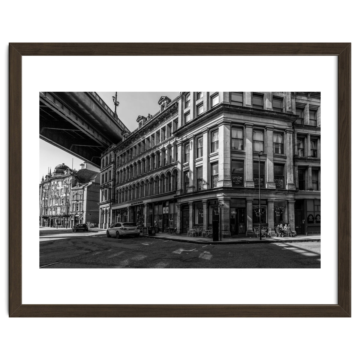 Dene st Newcastle monochrome