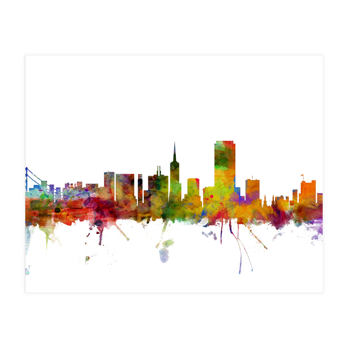 San Francisco California Skyline (Print Only)
