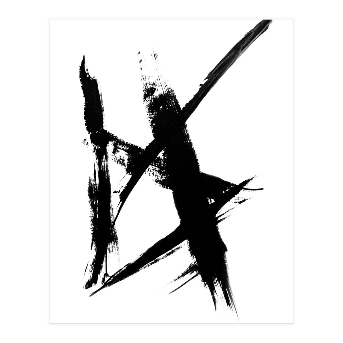 Abstract Brushstroke Print (Print Only)