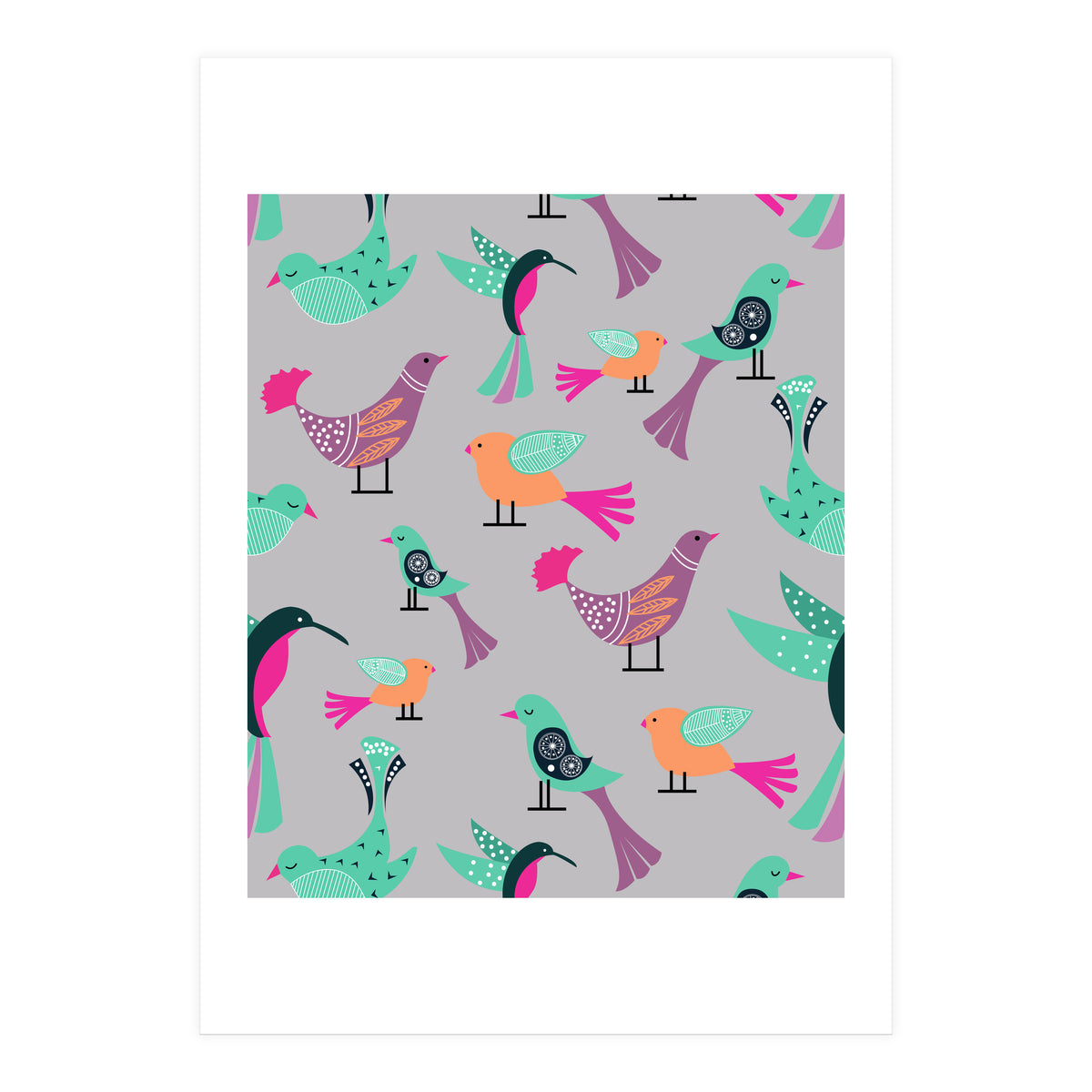 Birds Pattern (Print Only)
