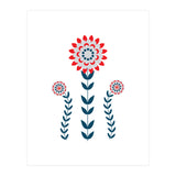 Scandi Folk Flowers  (Print Only) thumbnail