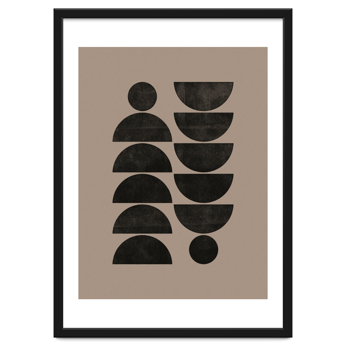 Mid-Century Modern No.30 - Woodblock Print