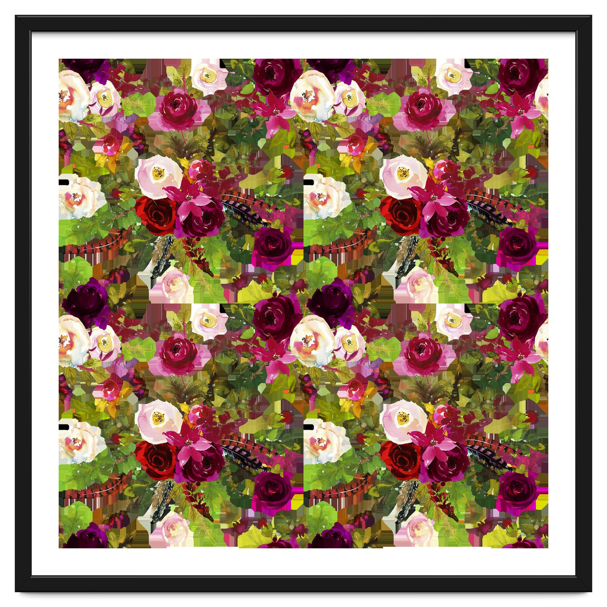 Water Colour Rose Pattern