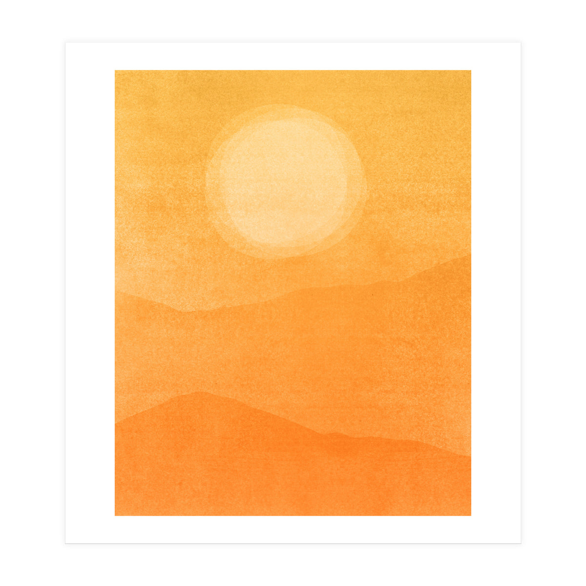 Golden Afternoon Abstract (Print Only)