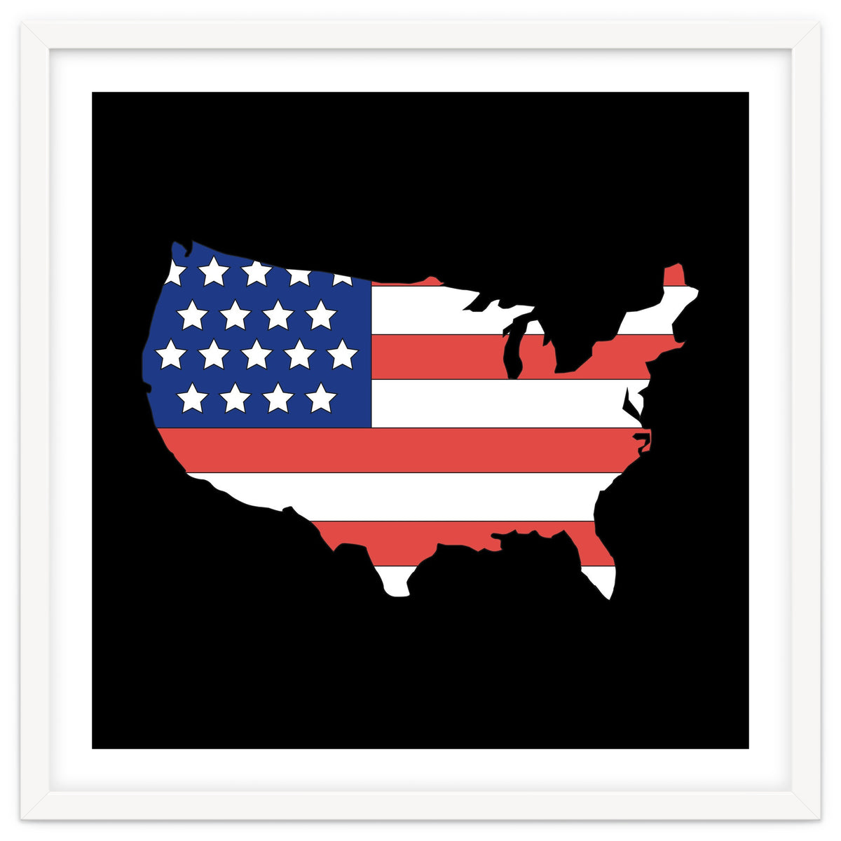 4th Of July, Patriot USA Map