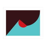 Geometric Shapes No. 8 - blue, purple & red (Print Only) thumbnail