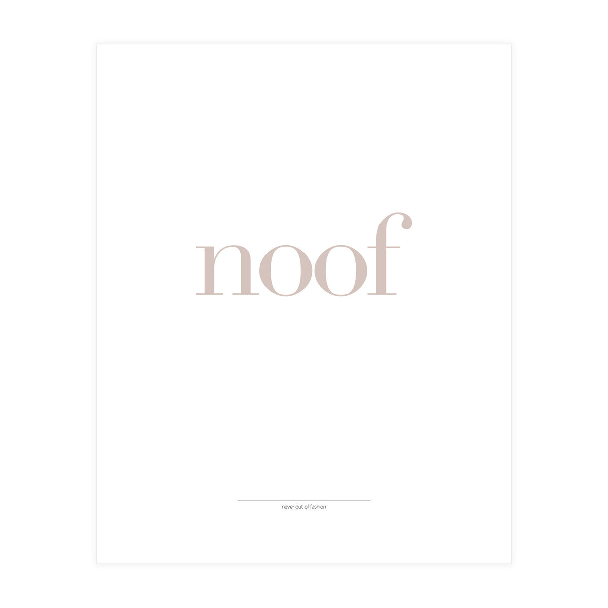 NOOF (Print Only)