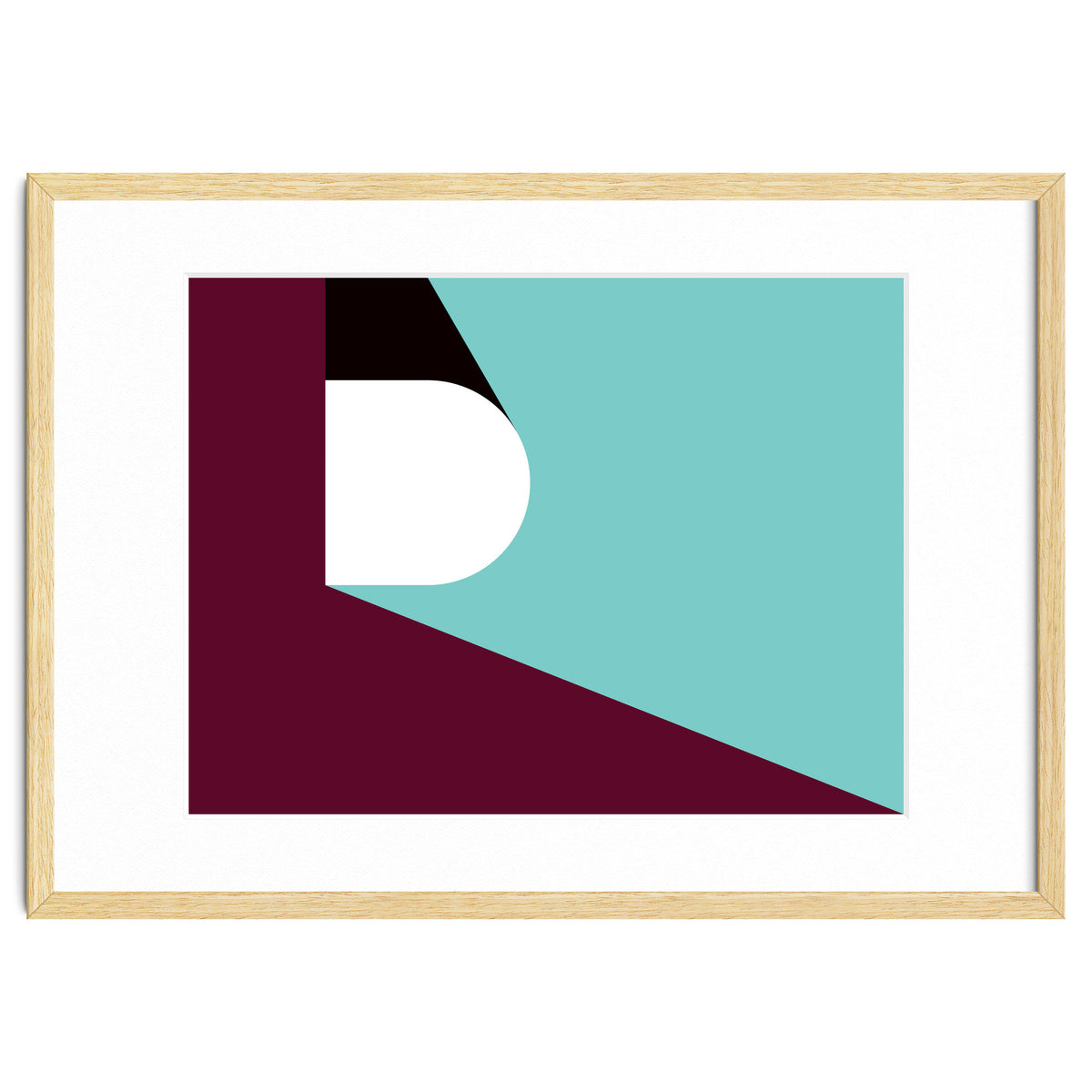 Geometric Shapes No. 82 - purple & teal