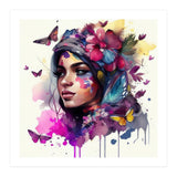 Watercolor Floral Arabian Woman #9 (Print Only) thumbnail