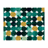 Dots pattern - emerald green and gold (Print Only) thumbnail