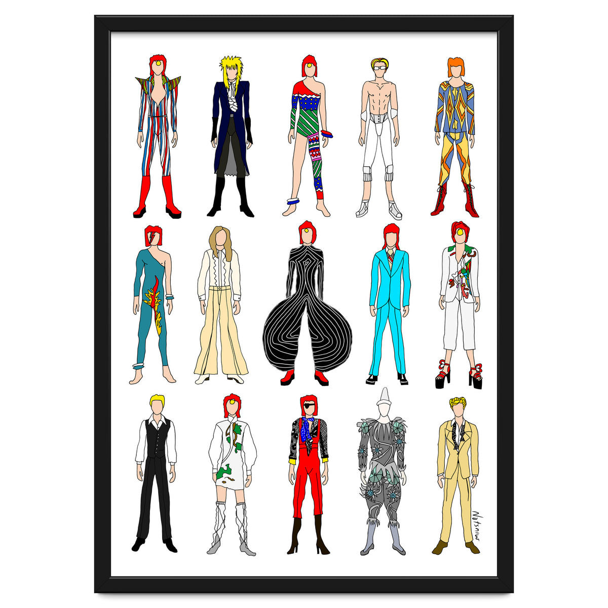 Outfits of Bowie Fashion