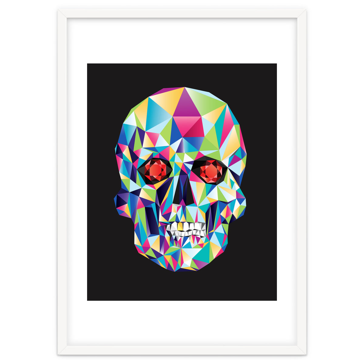 Geometric Candy Skull