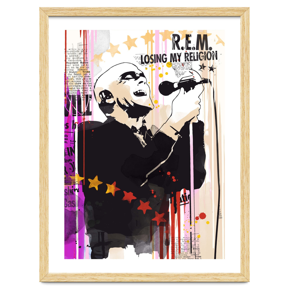 Michael Stipe pop art poster