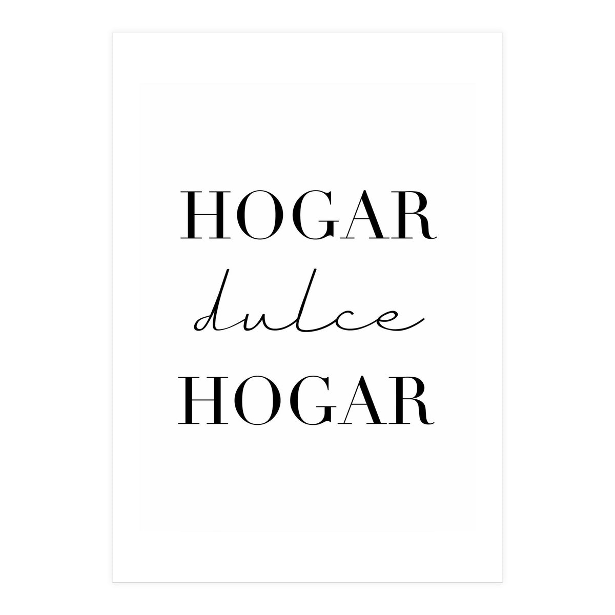 Home Sweet Home (Spanish) (Print Only)