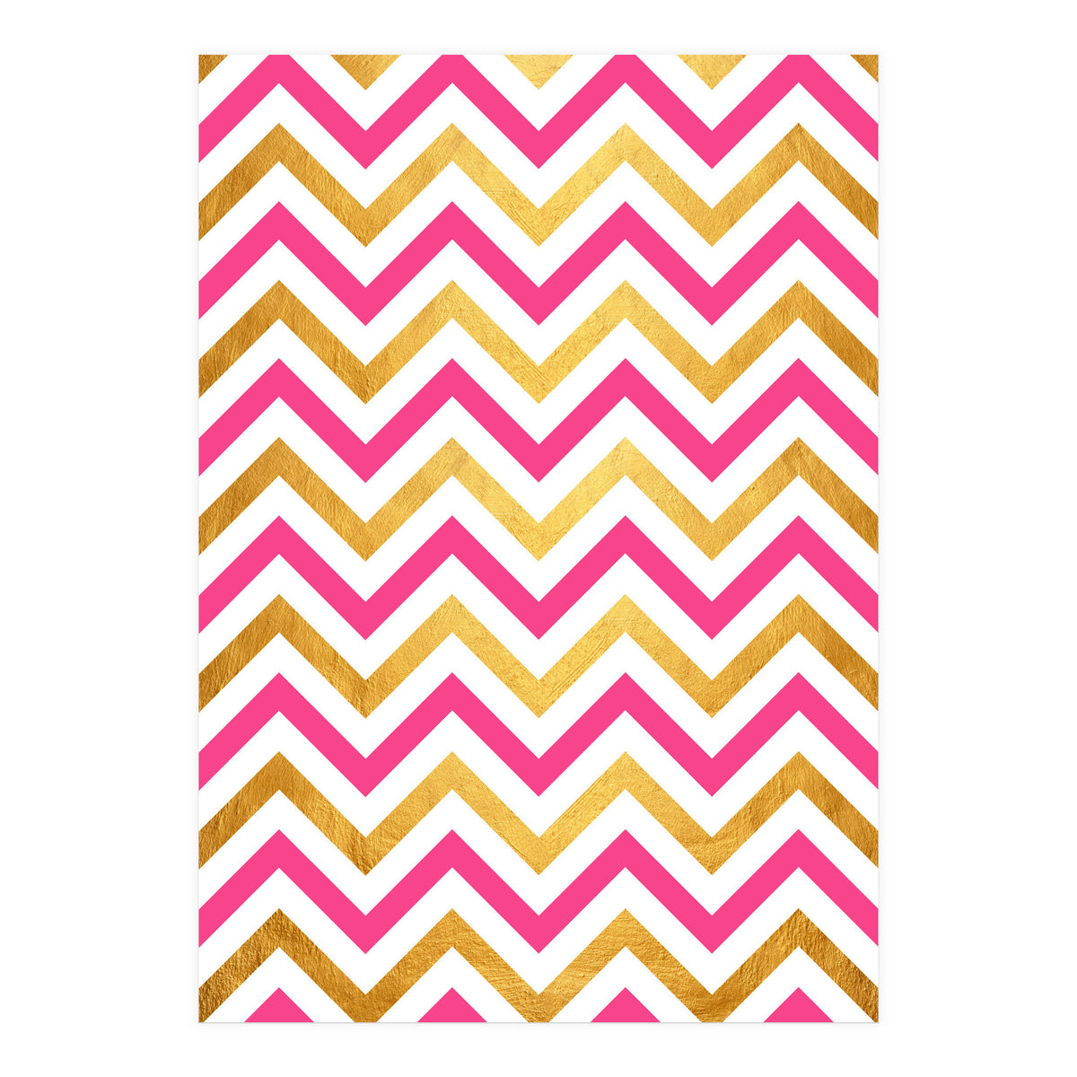 Chevron Golden I (Print Only)