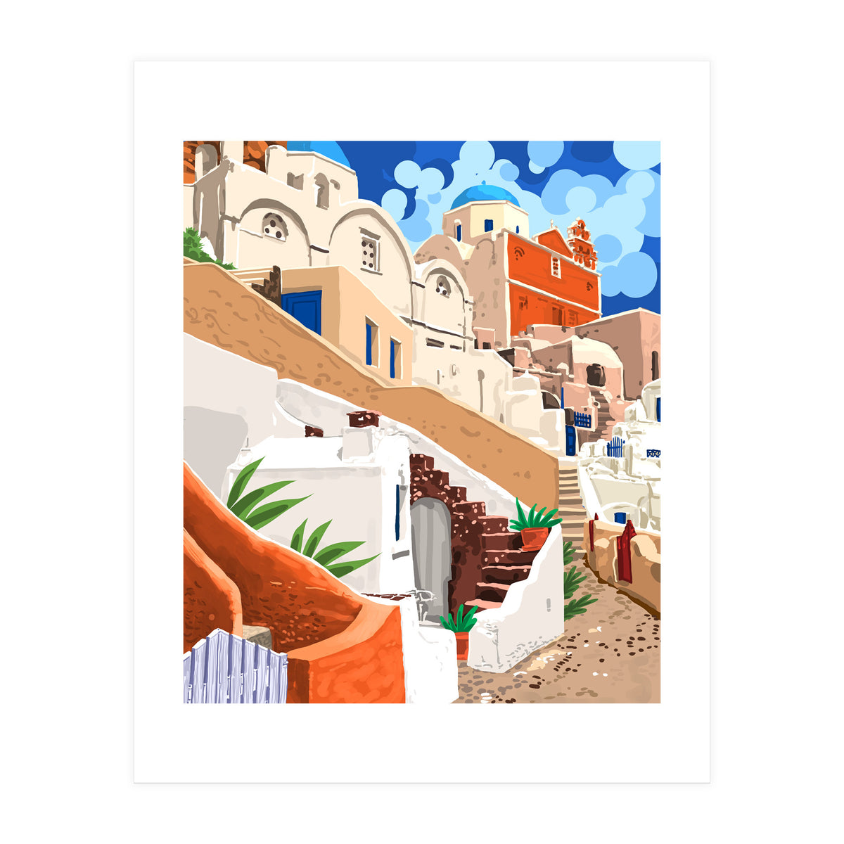 Somewhere Far Far Away | Sicily Italy Greece Architecture | Travel Buildings Beautiful Cityscape (Print Only)