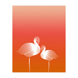 Meditating Flamingos (Print Only) thumbnail