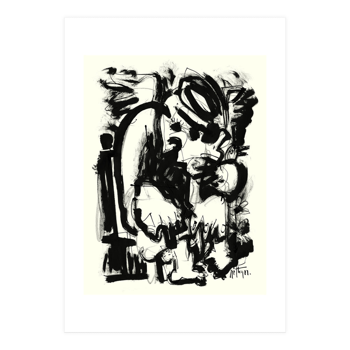 Saint With Bird (Print Only)