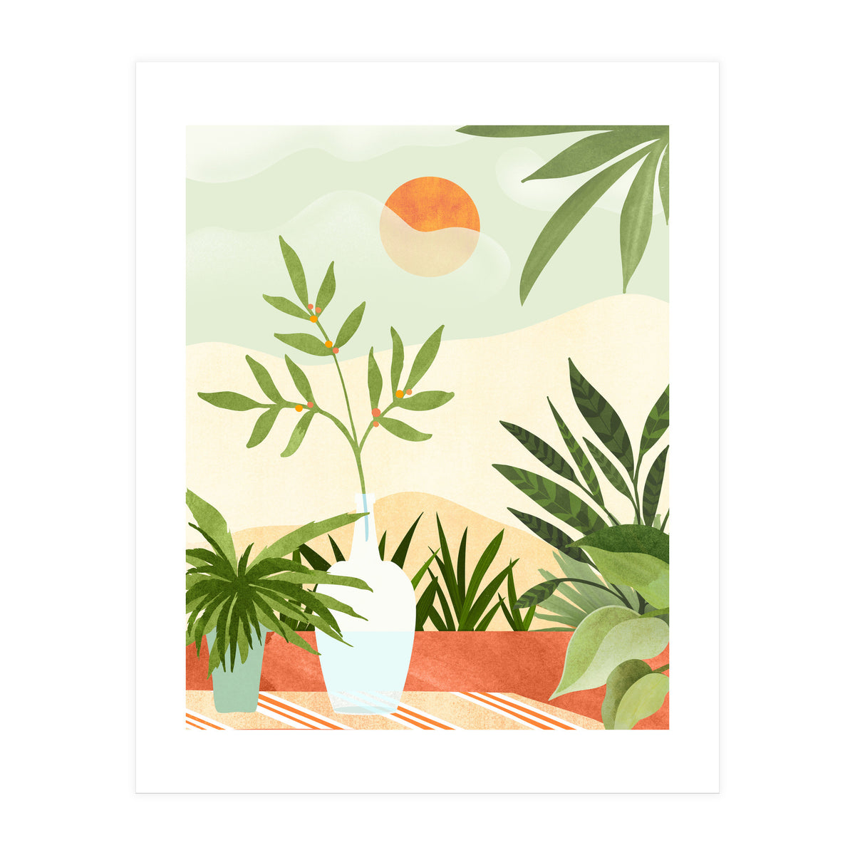 Bohemian Terrace Landscape (Print Only)