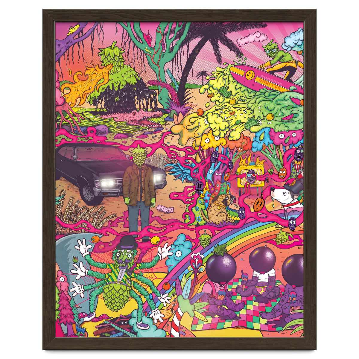 ABBEYDALE BREWERY COLLAB SERIES #2 FULL ILLUSTRATION - THORNBRIDGE, WILDE CHILD, RIDGESIDE, TORRSIDE, BOX SOCIAL, ORA BREWING