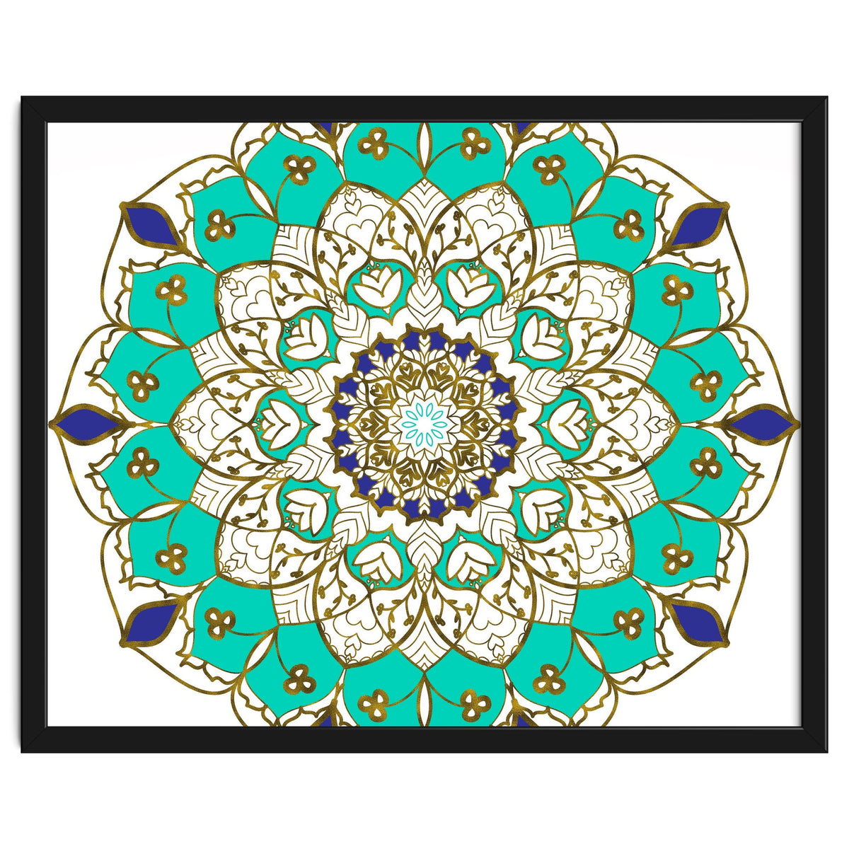 Blue and Gold Mandala