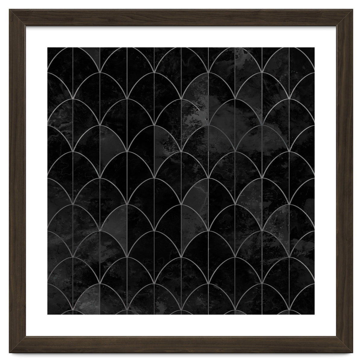 Mermaid scales. Black and white